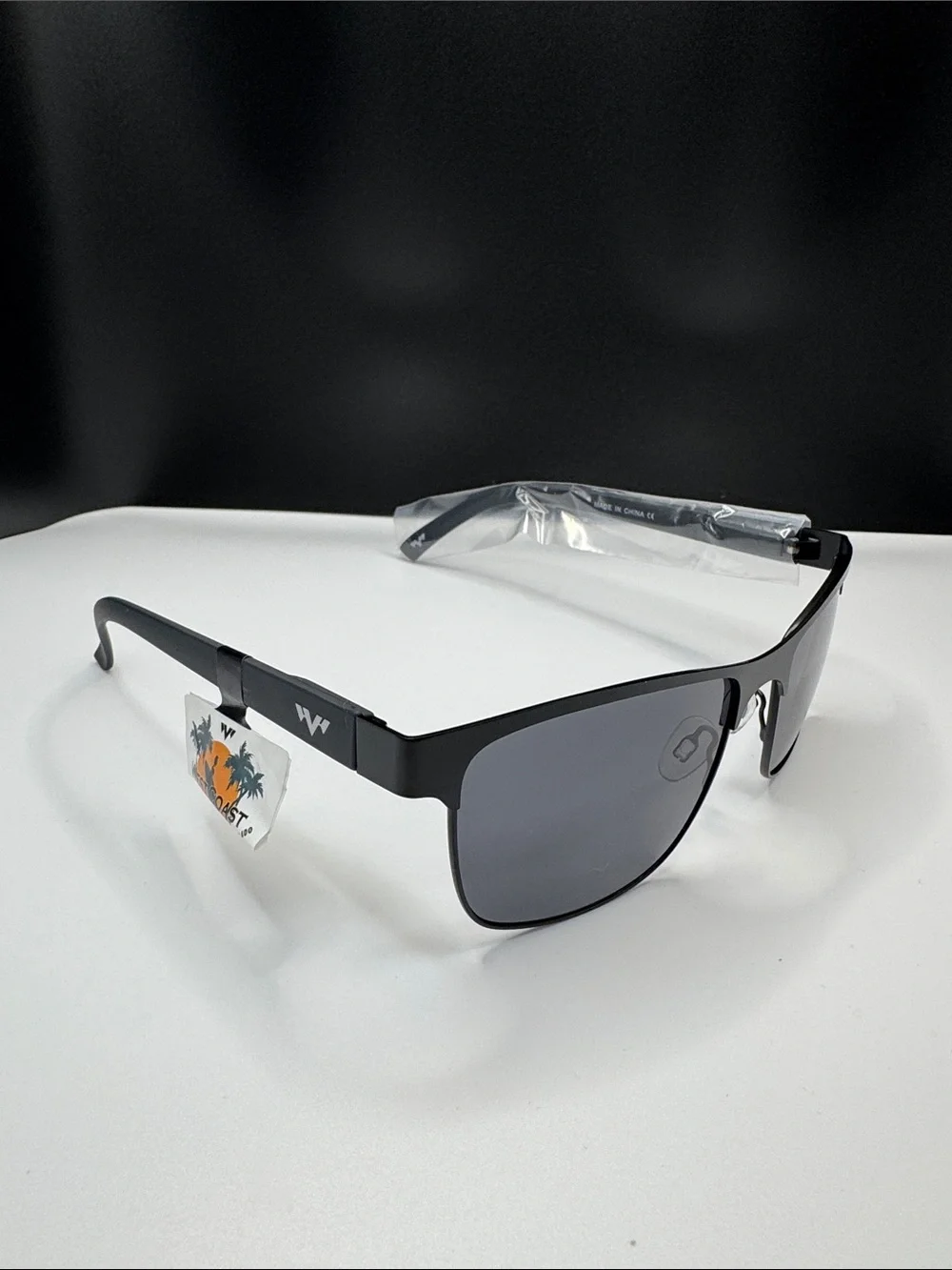Men's Black  Sunglasses - Classic Square Frame (4-1) UV 400 CE